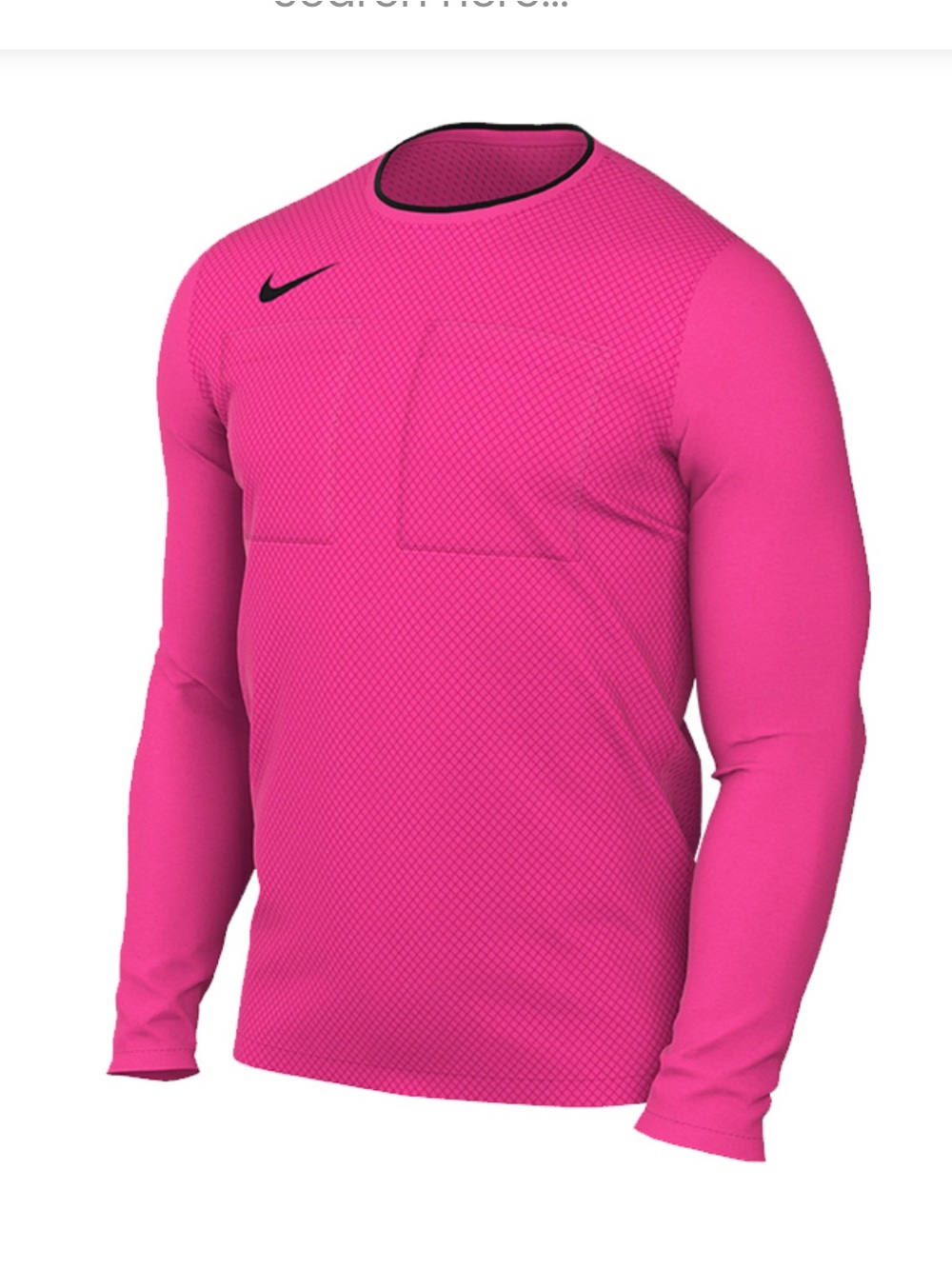 Nike Men’s Referee Pink Long Sleeve Soccer Futball Shirt - XL